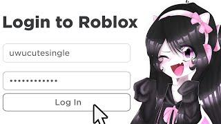 I HACKED UWUCUTESINGLE ROBLOX ACCOUNT 