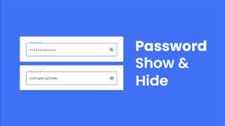 How to create a SHOW/HIDE Password TextField in React JS