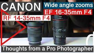 Canon RF 14-35mm F4 v EF 16-35mm F4 Best Wide Angle L Zoom Lenses in 2023. After many assignments