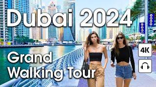 Dubai  Grand Walking Tour Compilation [ 4K ]