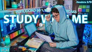 STUDY WITH ME LIVE | 12 HOURS | Chill Work With Me, Harvard Alumnus, Rain Sounds, Pomodoro Timer 