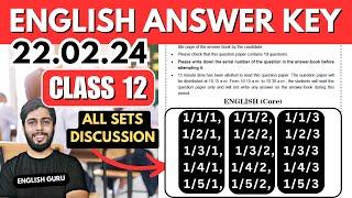 Class 12 English Paper (Solutions) Live (All Sets) CBSE Board