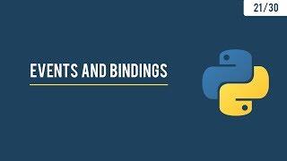 Python GUI with Tkinter - Events and Bindings - Overriding the close button Tkinter - 21/30