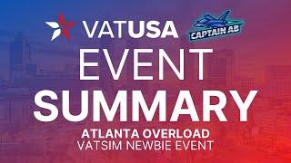 Atlanta Overload VATSIM Newbie Event Summary Video | CaptainAB VATSIM Training Program