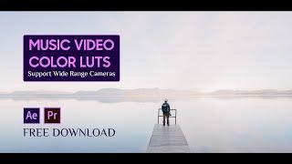 10 FREE Music Video LUTs | Free Color Grading Presets For Premiere Pro and After Effects