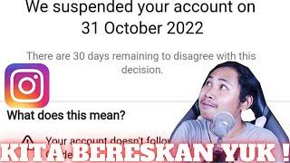 Cara Mengembalikan Akun Instagram Yang Di Suspend/Ditangguhkan !