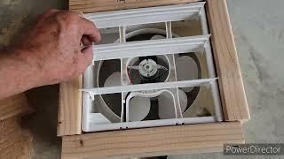 Installing a Solar Exhaust Fan in my metal garage.