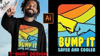 T Shirt design tutorial with adobe illustrator | Advanced Tutorial