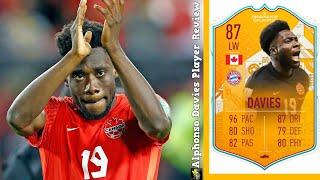 FIFA 23 WORLD CUP STORIES ALPHONSO DAVIES PLAYER REVIEW | WORLD CUP STORIES 87 ALPHONSO DAVIES