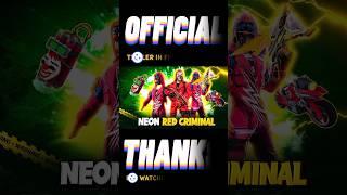 NEON CRIMINAL BUNDLE RETURN FREE FIRE NEW EVENT- BADGE99 -GARENA FREE FIRE