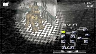 Withered Golden Freddy FNaF in Real Time Voice Lines Animated