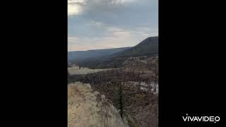 Water is now flowing over the top of the Chilcotin landslide August/05/2024