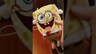 Having fun with my new SpongeBob plush