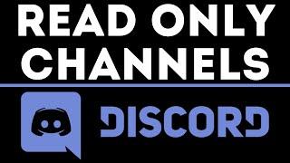 How to Create a Read Only Channel on Discord - 2021