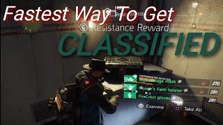 Best Way To Get Classified | Farming Method For New Player | The Division 1.8.3
