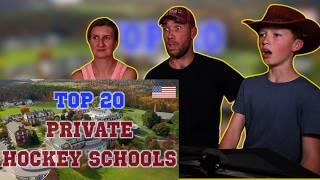 Graham Family Reacts To Top 20 Private Hockey Schools in America