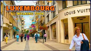 LUXEMBOURG CITY   Shopping Streets of Luxembourg City SEP 2024 | Walking Tour 4K