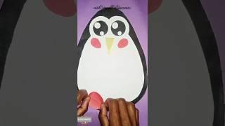 Paper penguin # shorts#craft#diy #art craft discover 