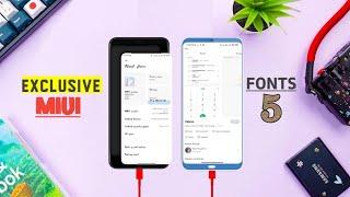 Top 5 MIUI Fonts for February 2022 | How To Apply MIUI Fonts | Best Font For MIUI 13 | MIUI 13 Font
