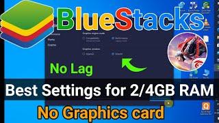 Bluestack best settings for 2GB RAM Pc | Free Fire BlueStacks Best Settings For Low End PC