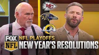 NFL Playoffs: Chiefs, Ravens, Rams' New Year's resolutions with Terry Bradshaw | FOX NFL Kickoff