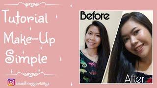 Tutorial make up simple bagi pemula || Cara make-up simple