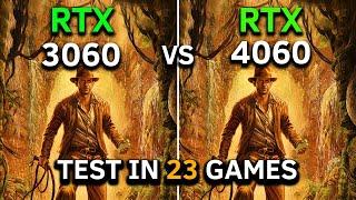 RTX 3060 12GB vs RTX 4060 | Test in 23 Games at 1080p | RYZEN 5 5600 | Late 2024