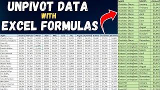 Unpivot Data in Seconds with Excel Formulas No VBA!