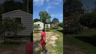 How far can I shoot a basketball challenge! #shorts