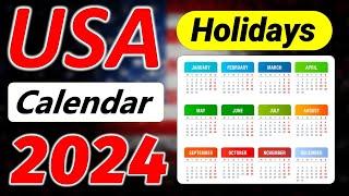 U.S. Holiday Calendar 2024 - Holidays and Observances in United States 2024