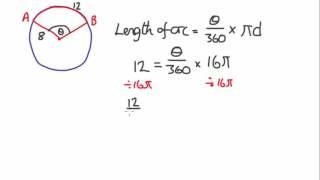 Calculating Sector angle using arc length