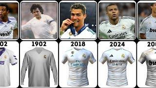 Real Madrid Home Kit Evolution From 1902 To 2024.....