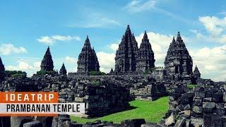 Prambanan Temple from the sky in Indonesia