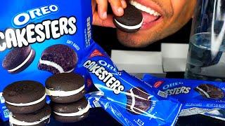 ASMR OREO CAKESTERS COMMERCIAL REVIEW RECIPE 2022 RETURN AD EATING SOUNDS CHANNEL TALKING CANDY