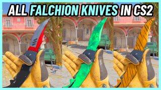  FALCHION KNIFE All Skins | CS2 In-Game [4K]