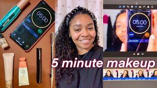 5 minute makeup | no foundation | "no makeup makeup"