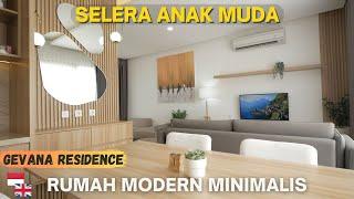 Rumah Modern Minimalis 6x10 Selera Anak Muda | Gevana Residence