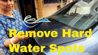 How To Remove Hard Water Spots of Your Car With Vinegar #cardetailing #paintcorrection