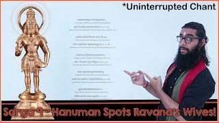 Sarga9 (Hanuman Spots Ravana's Wives) - Sundara Kanda of Valmiki Ramayanam - Uninterrupted Chant