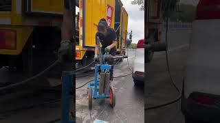 Truck Puncture Tire Replacement Outdoor Rescue!