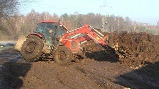  Zima 2016  Wyrzucanie Obornika z Obory ,,Ekstremalne Warunki"  ( Zetor proxima 85 )㋡