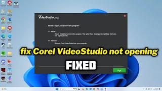 (FIXED) Corel VideoStudio not opening in Windows 10/11