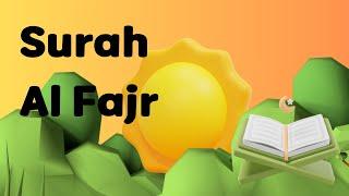 Surah Al Fajr for Kids  