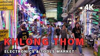 [4K UHD] Walking around Electronics Wholesale District in Bangkok | Khlong Thom Area