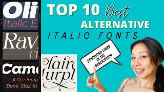 TOP 10 BEST ALTERNATIVE ITALIC FONTS You've Never Heard Of