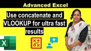 How to Use Concatenate With Vlookup in Excel