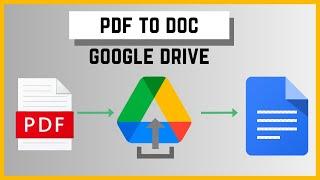 How to Convert PDF to Google Docs in Google Drive Laptop/PC
