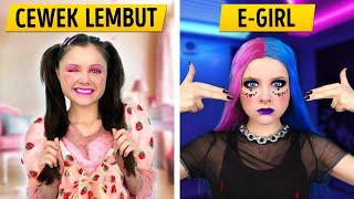 CEWEK E-GIRL vs. CEWEK LEMBUT saat Nenek Datang Berkunjung – Musikal keluarga oleh Dunia La La