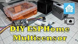 DIY ESPHome Multisensor - Temp, Humidity, RGB LED, Motion and LUX