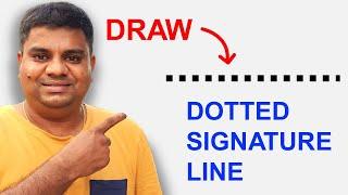 How to Insert Dotted Signature Line in Word
